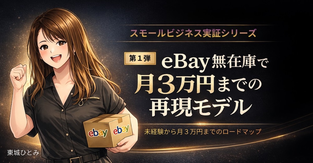 eBay無在庫｜月3万円再現モデル