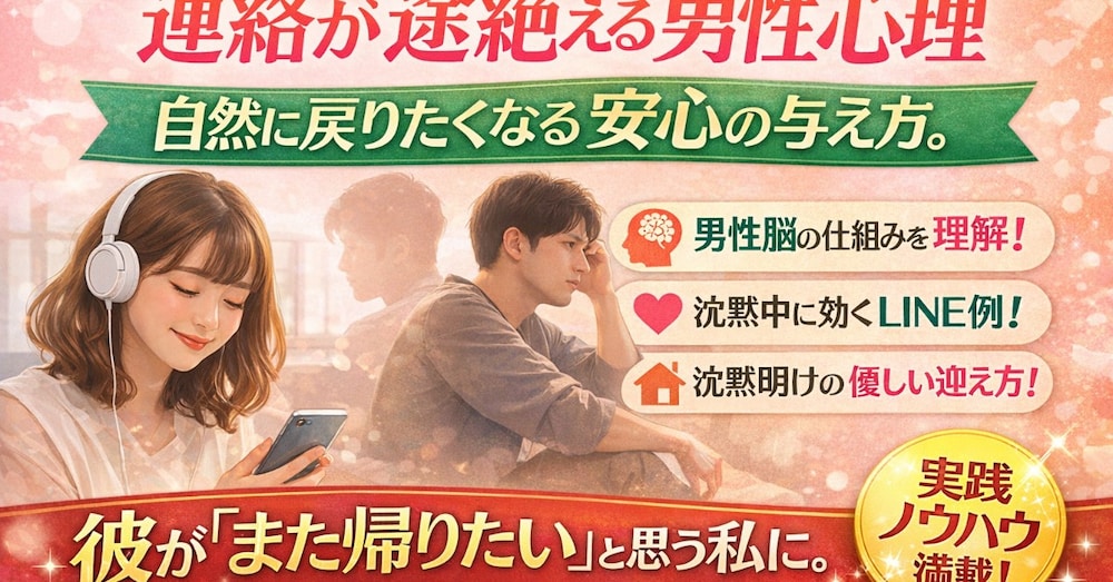 返信が止まる彼に追われずに届く安心の作り方をまとめます。