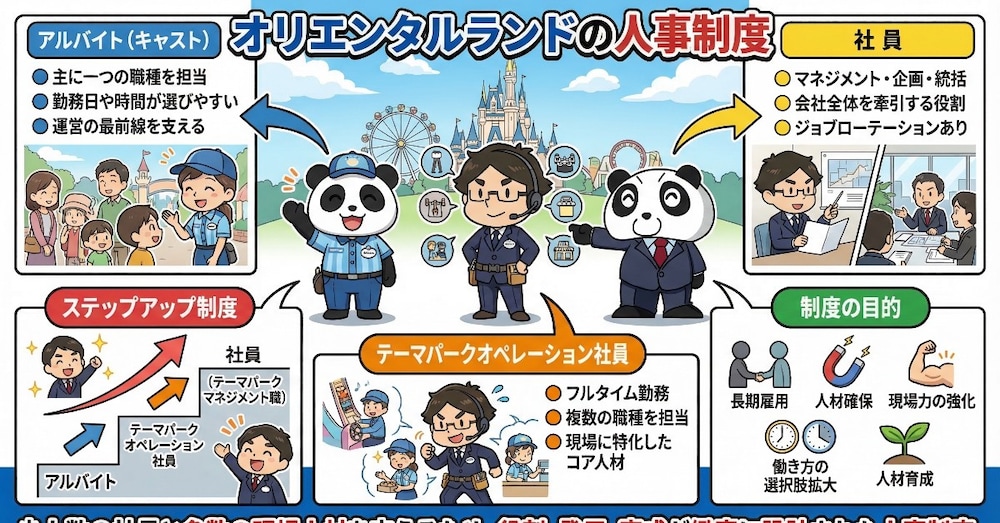 夢の国の裏側はどうなっている？オリエンタルランドの人事制度を徹底解説