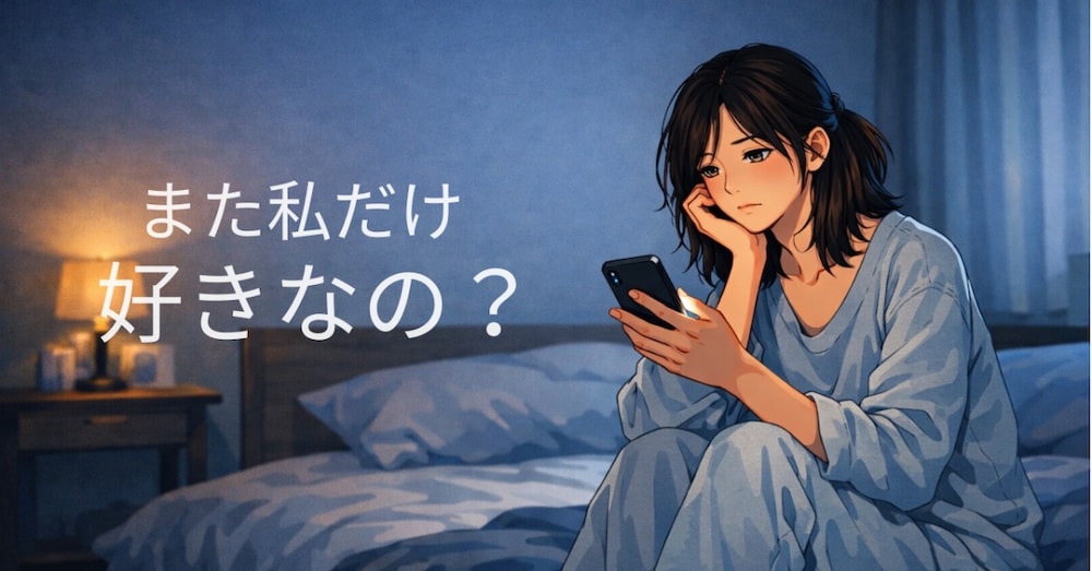 「また私だけ好きなの？」好きなのに大切にされない片思いの苦しさの正体と抜け出し方