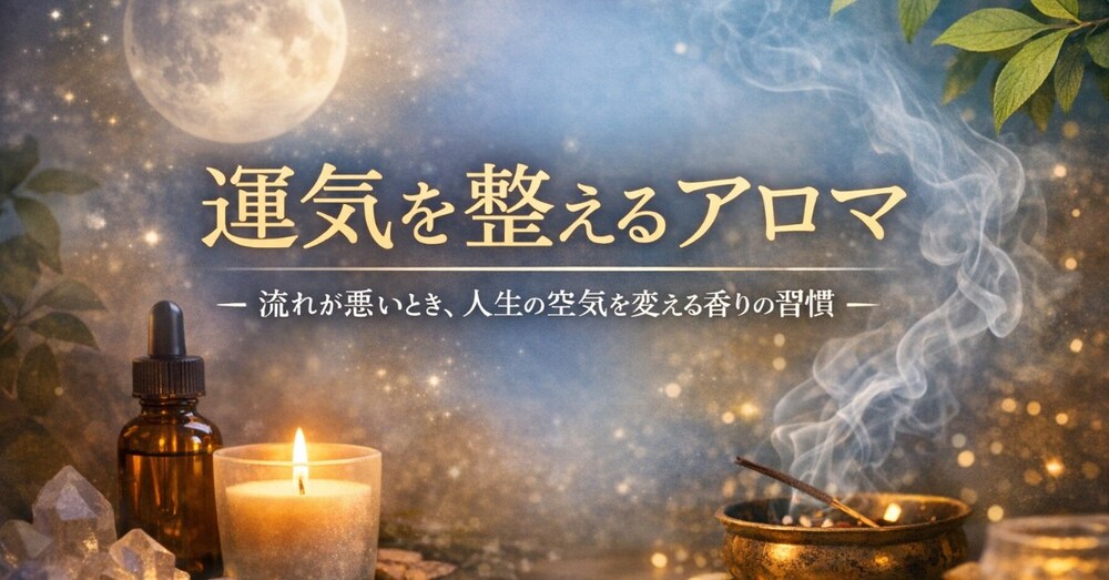 運気を整えるアロマ ― 流れが悪いとき、人生の空気を変える香りの習慣 ―