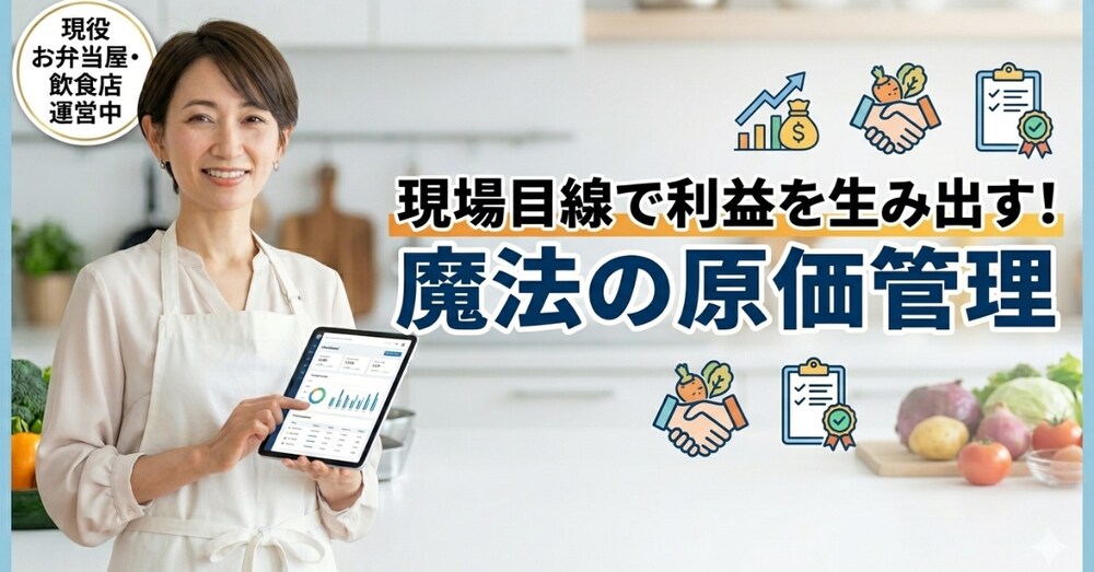 現役オーナーが教える！お弁当・飲食店の利益を残す「魔法の原価管理」術