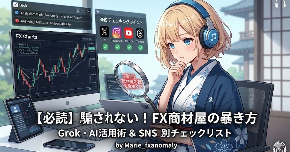 【FX/副業】SNSで商材屋アカウントを見抜くマニュアル【X・instagram・Threads】