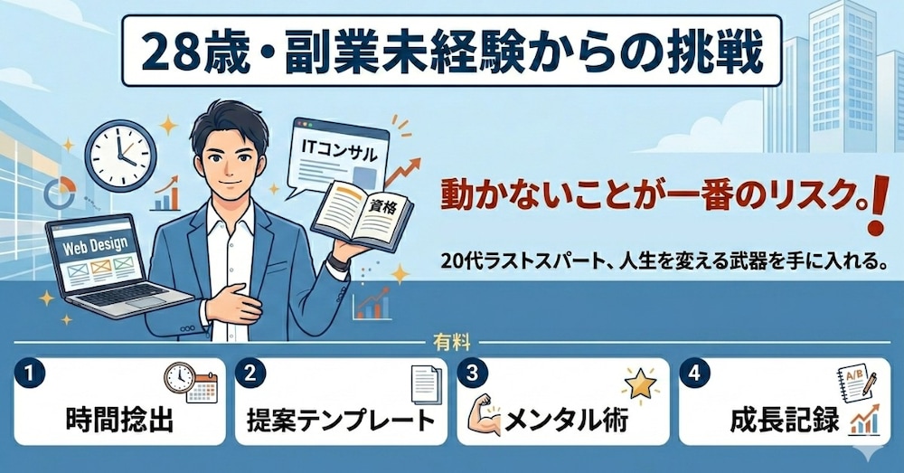 28歳、副業未経験からの挑戦。子育てと本業の狭間で、私が「あえて」挑戦を選ぶ理由。