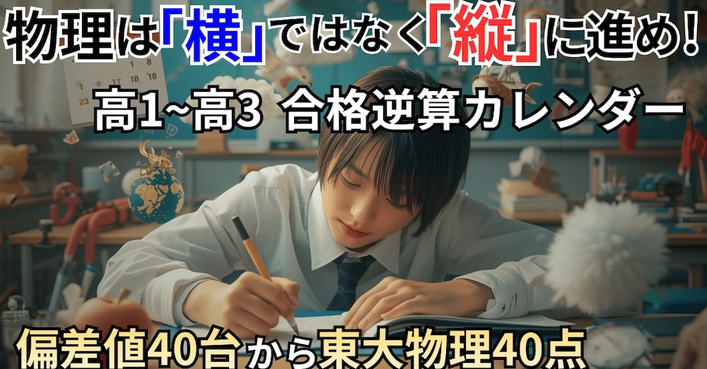 【大学受験物理】合格までのスケジュール決定版！東大40点コーチが教える参考書ルートと過去問の時期