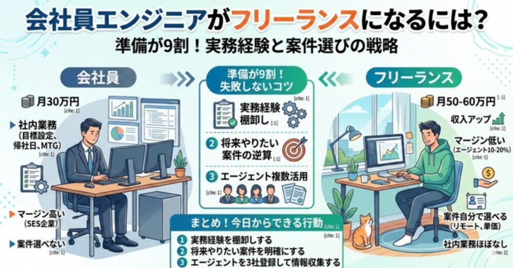 フリーランスエンジニア転向｜準備と戦略の完全ガイド