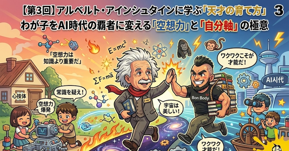 【第3回】アルベルト・アインシュタインに学ぶ「天才の育て方」: 「空想力」と「自分軸」の極意