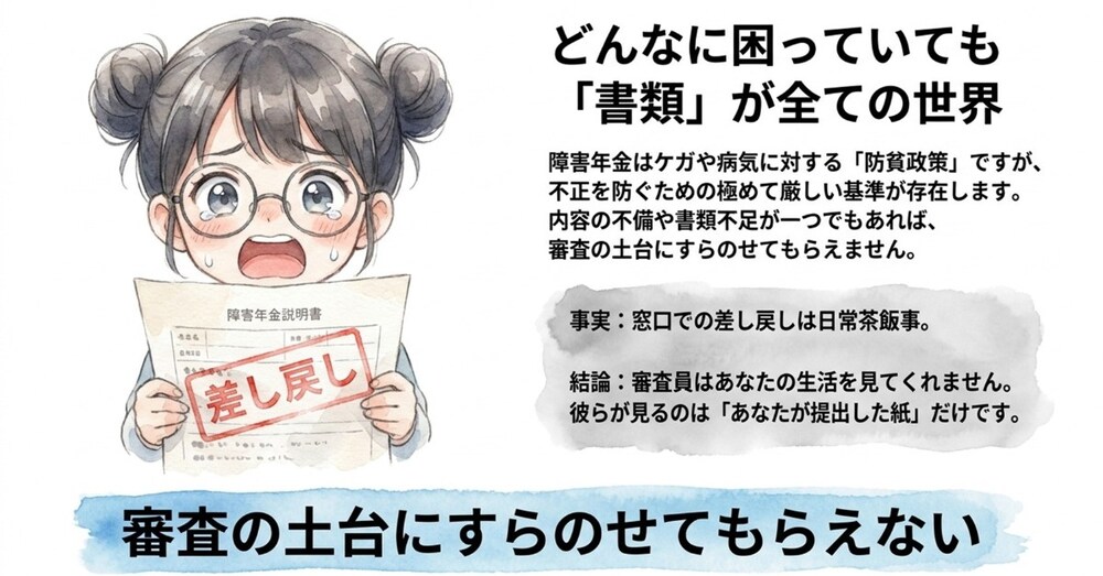 障害年金の申請で「絶対やってはいけない」４つのNG＋１