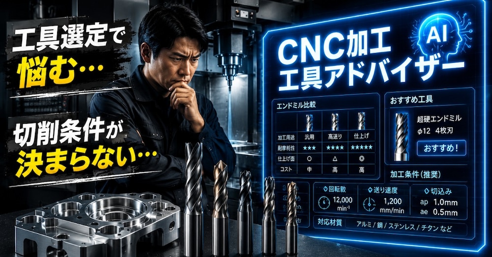 cnc加工工具アドバイザーGPTs