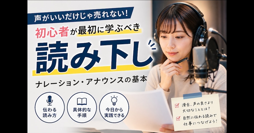 声はいいのに惜しいと言われ続けた僕が、これをするだけで大会入賞できた話