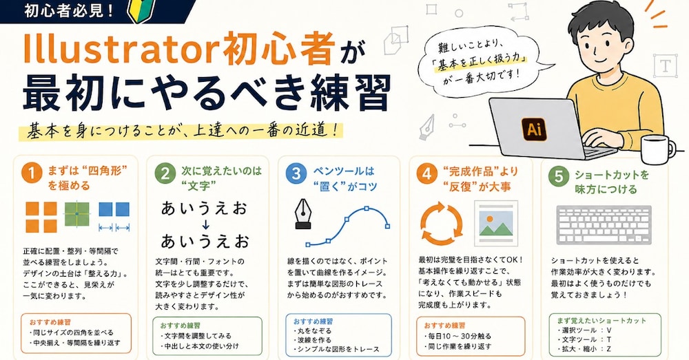 Illustrator初心者が最初にやるべき練習