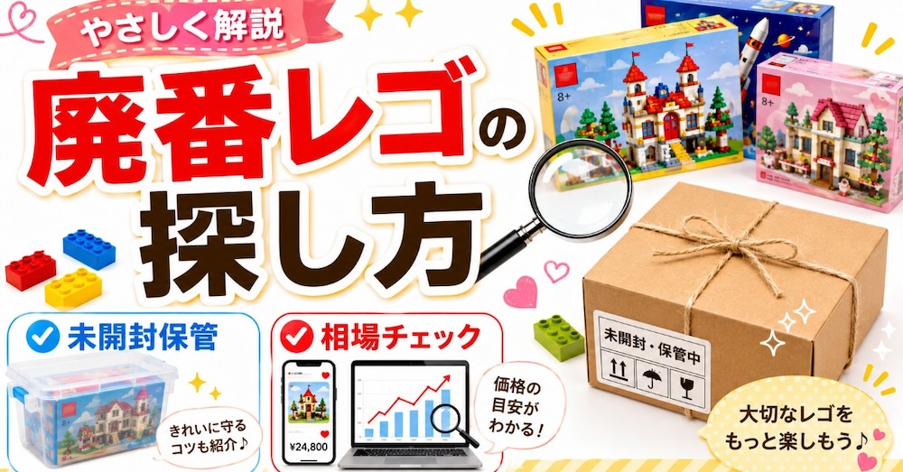 廃番レゴの探し方と未開封保管・相場チェック実践ガイド