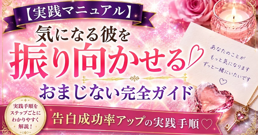 【実践マニュアル】気になる彼を振り向かせる おまじない完全ガイド - 告白成功率アップの実践手順　