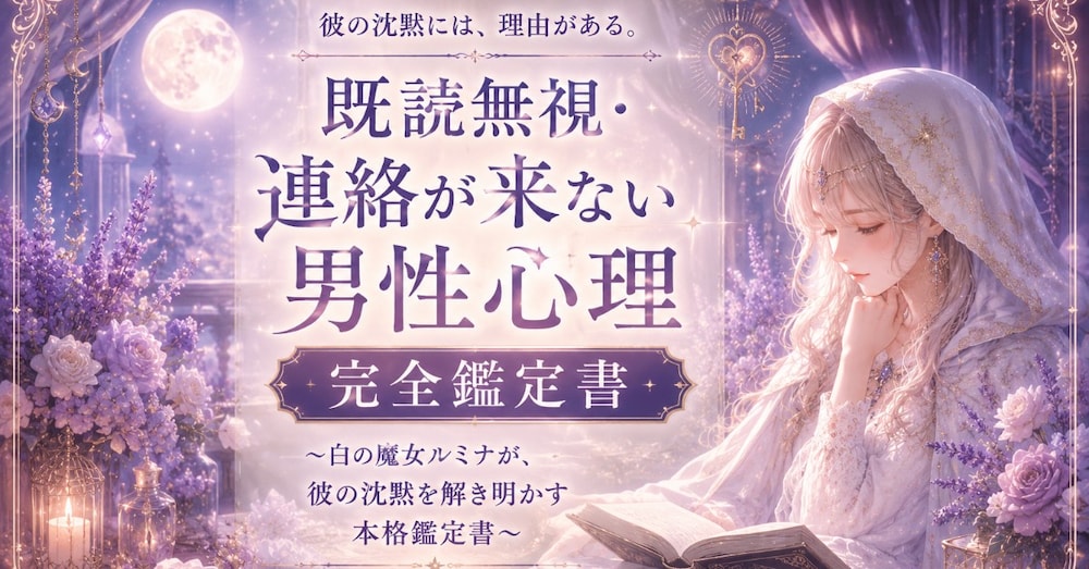 既読無視・連絡が来ない男性心理 完全鑑定書〜白の魔女ルミナが、彼の沈黙を解き明かす本格鑑定書〜