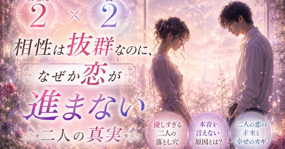 あなた2 × 彼2――相性は抜群なのに、なぜか恋が進まない二人の真実