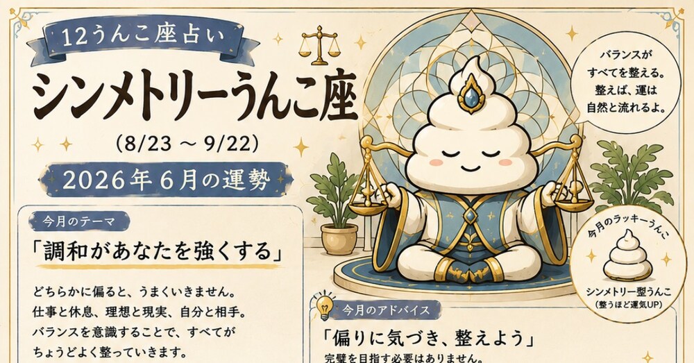 【12うんこ座占い】シンメトリーうんこ座,渦巻うんこ座,バナナうんこ座