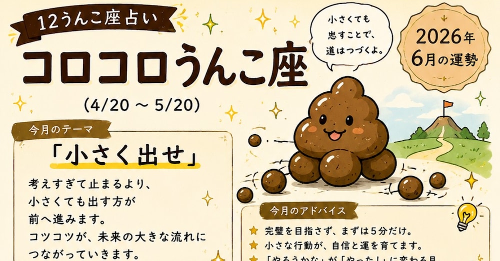 【12うんこ座占い】コロコロうんこ座,銀河うんこ座,水がめうんこ座