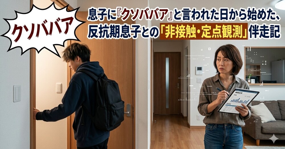 「息子に『クソババア』と言われた日から始めた、反抗期息子との「非接触・定点観測」伴走記
