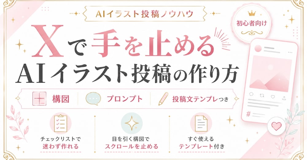 Xで手を止めるAIイラスト投稿の作り方