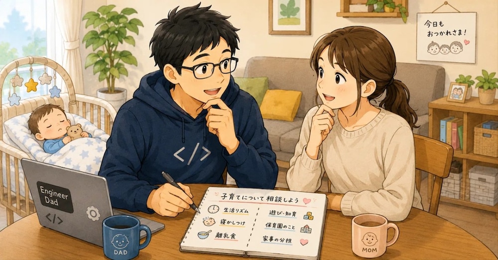 【実例付】育児の『誰がやる？』をなくす。SE式・家族の役割設計テンプレ