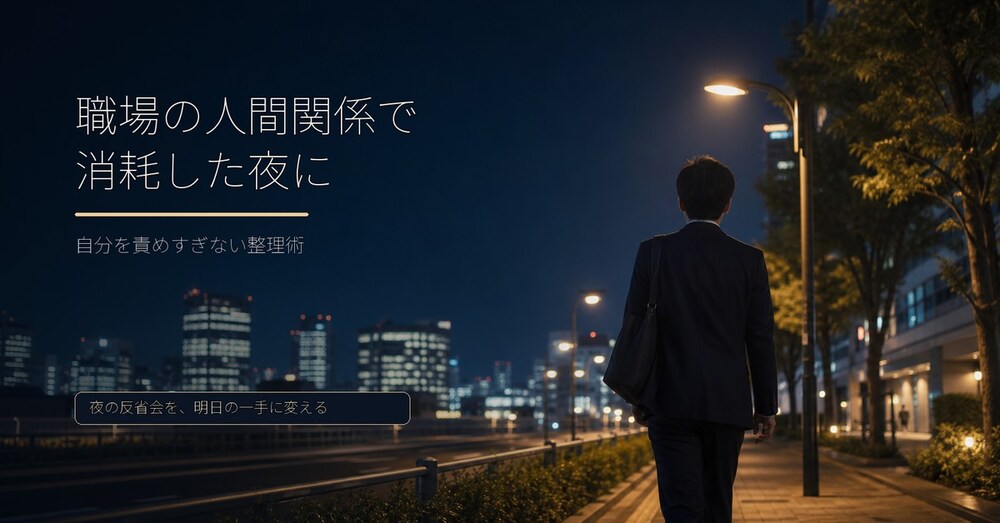 職場の人間関係で消耗した夜の気持ちを整理します