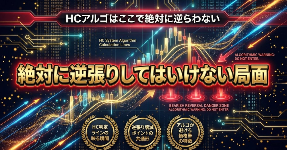 HC系アルゴリズムを知るだけで相場の見え方が変わる話（絶対に逆張りしてはいけない局面）