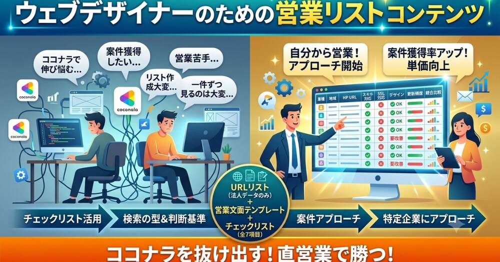 Webデザイナーのための営業リスト