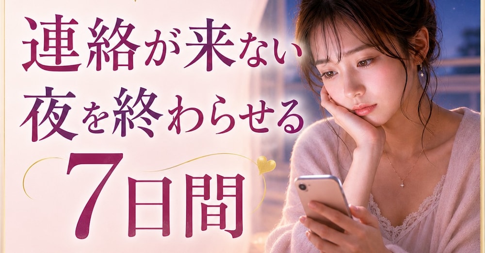 連絡が来ない夜を終わらせる7日間