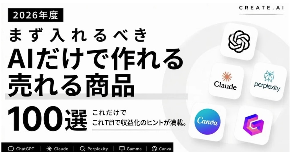 AIだけで作れる"売れる商品"100選