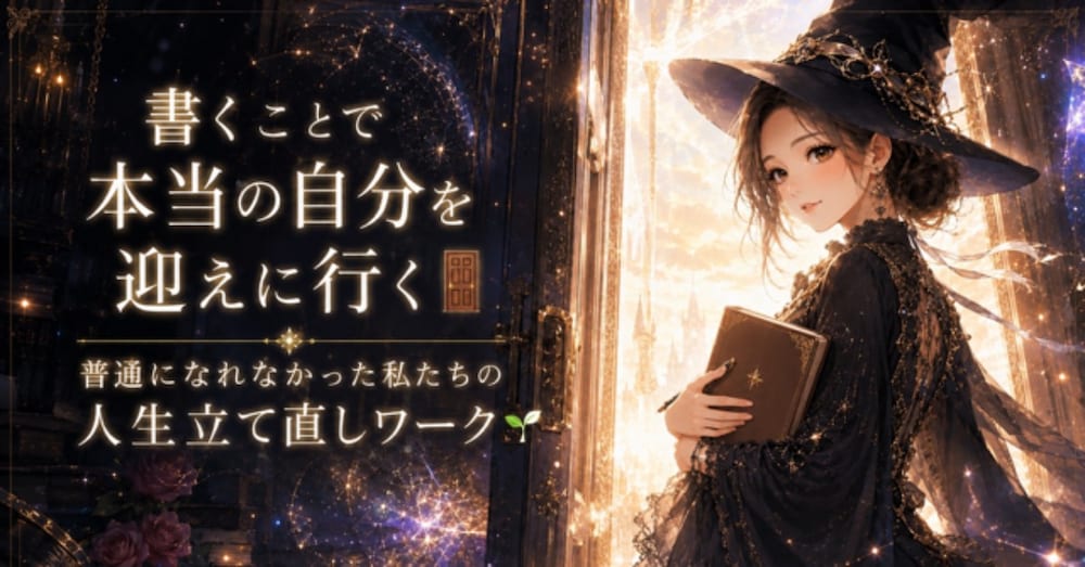 書くことで本当の自分を迎えに行く🚪普通になれなかった私たちの人生立て直しワーク 🌱