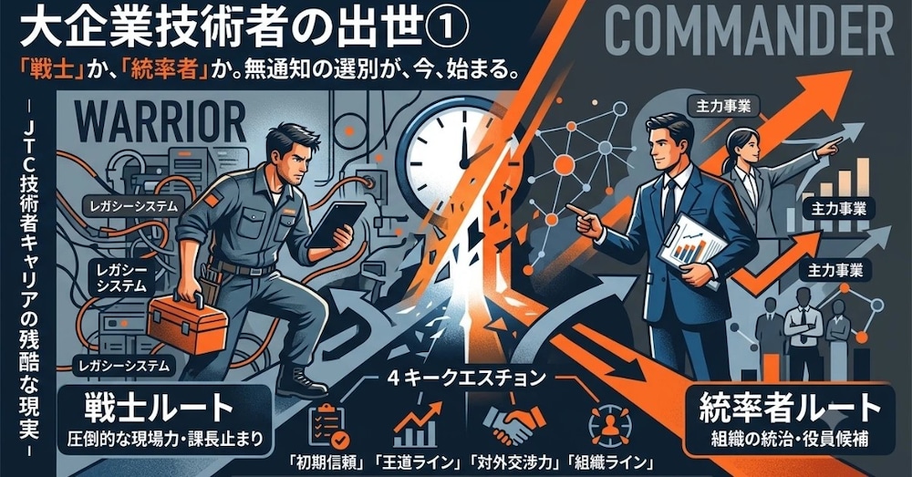 大企業技術者が出世するためのルート選択
