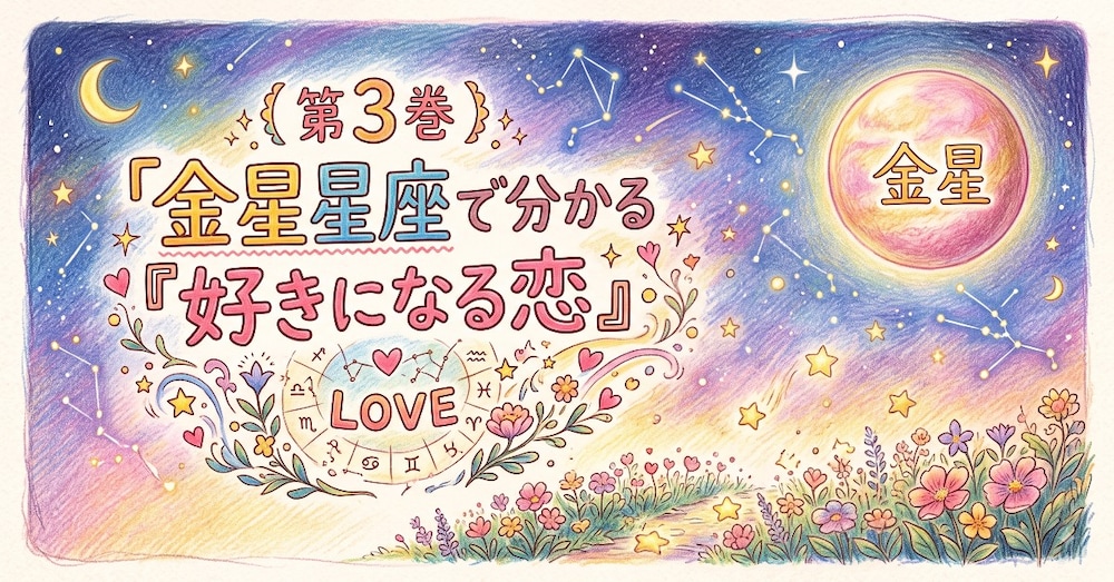 第3章「金星星座で分かる『好きになる恋』