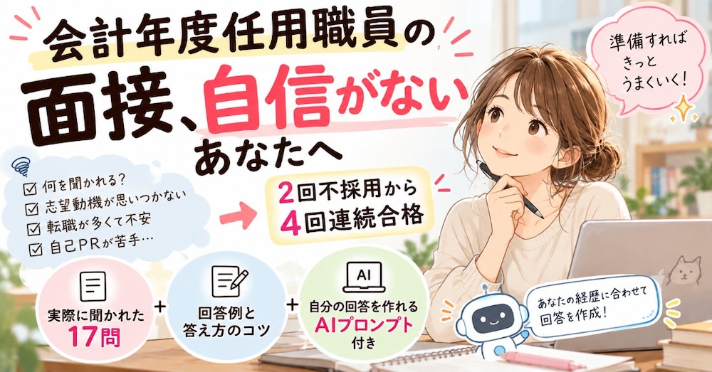 会計年度任用職員の面接、自信がないあなたへ