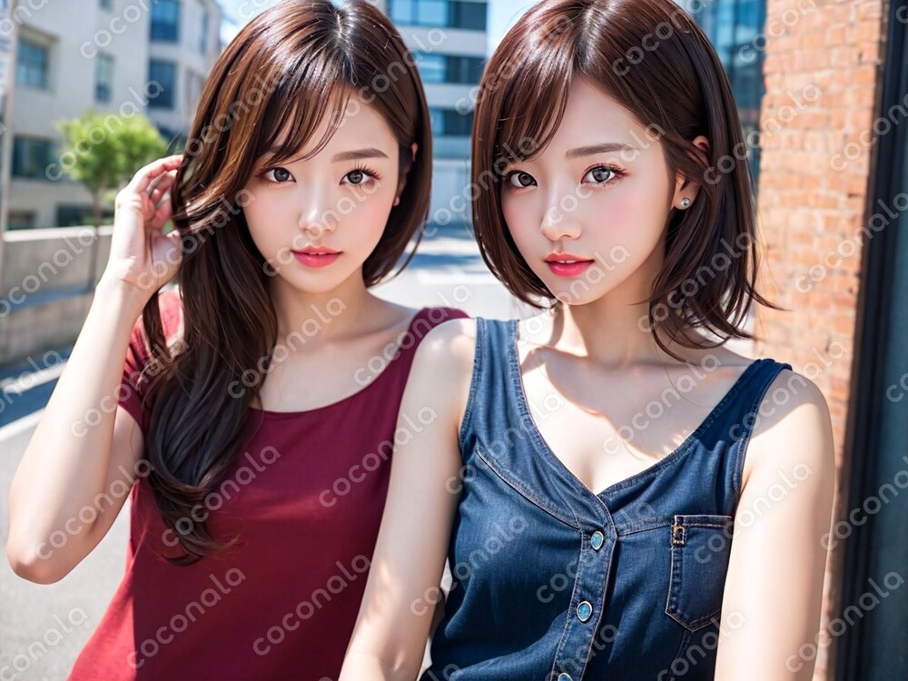 ＊Doppelgangers in the City＊Generative AIが映す奇跡の写真素材