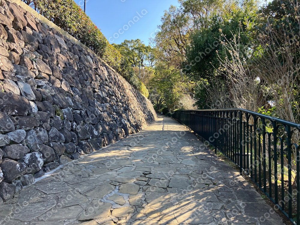 背景素材,石畳,道