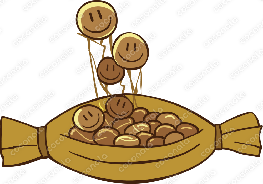 かわいい納豆のイラスト