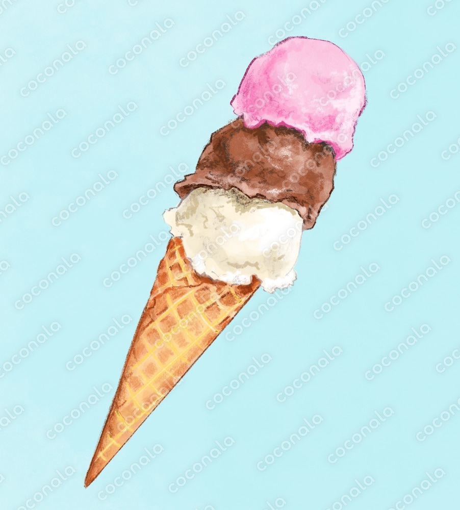アイスクリームのイラスト