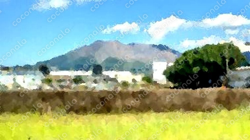 ★「夏の桜島」★デジタルアート★油絵風★オイルペイント風★鹿児島★風景画★デジタルコンテンツ★写真