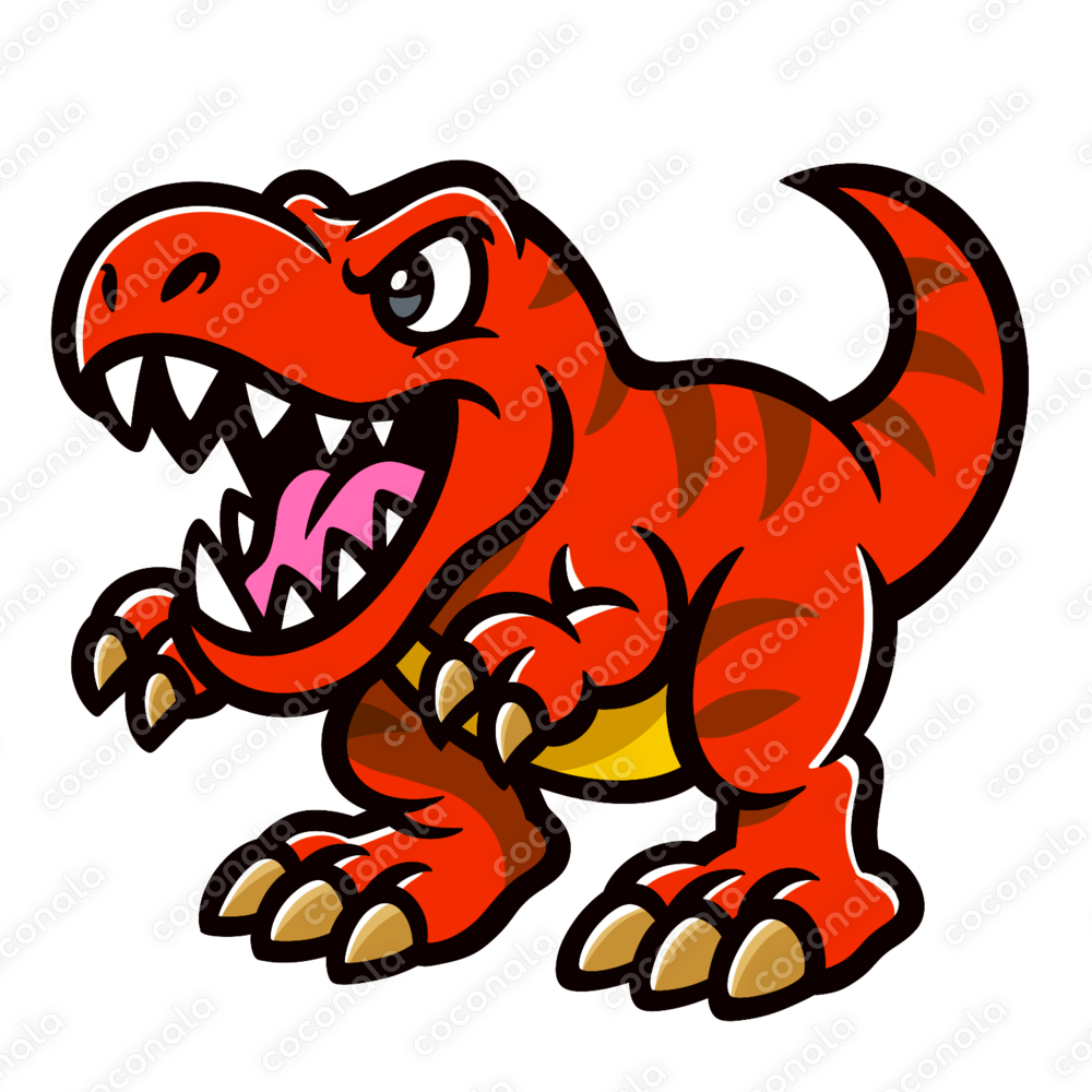 ワンコイン⁉️ 迫力満点❗️だけど、どこか愛嬌のある ティラノサウルスのイラストが登場❗️
