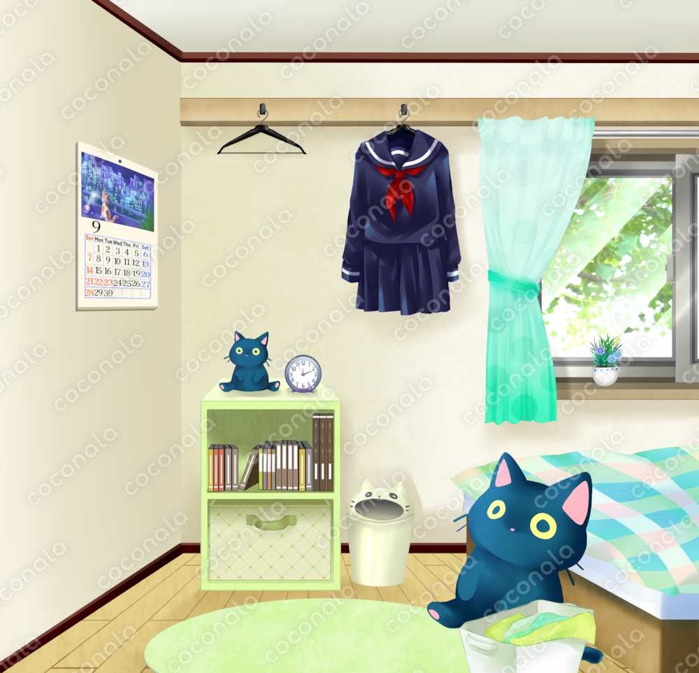 簡単背景　女子の部屋