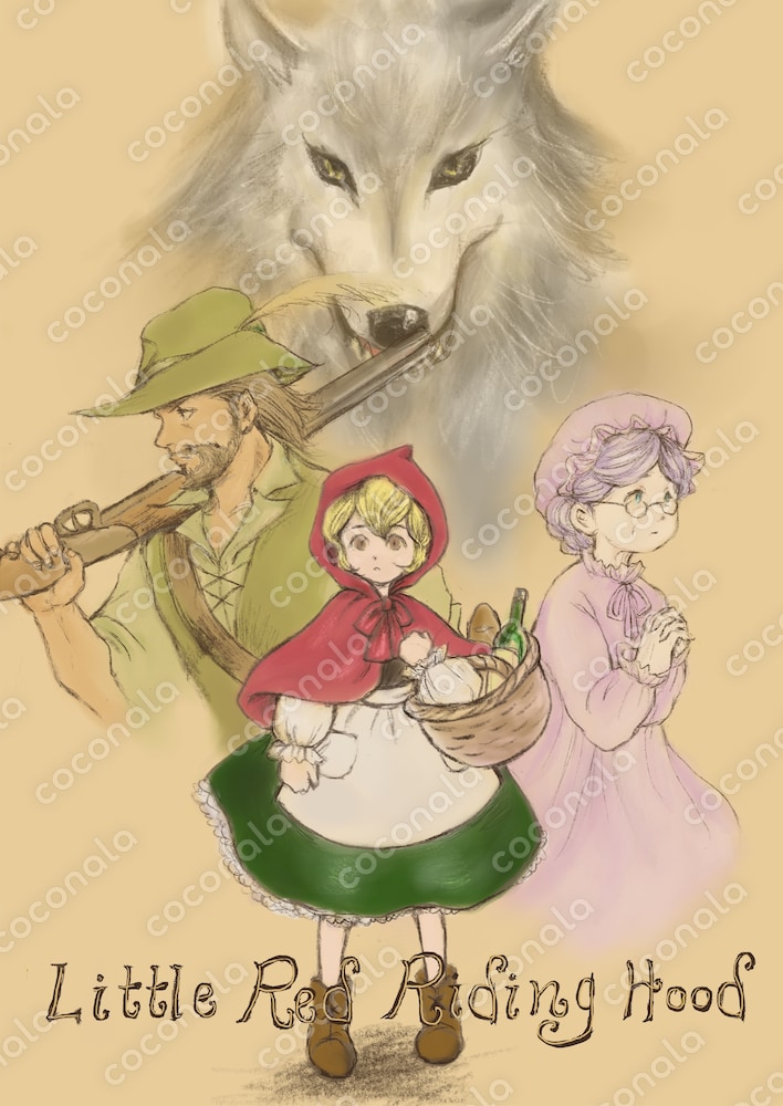 赤ずきんちゃんイメージイラスト