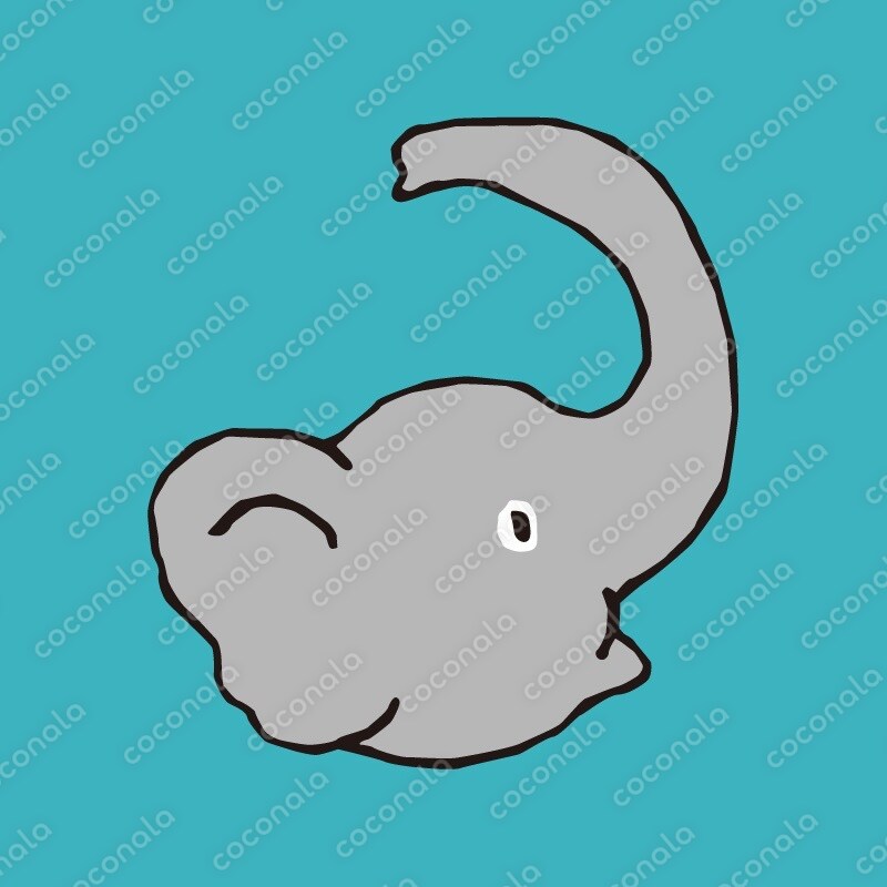 ゾウのアイコン イラスト