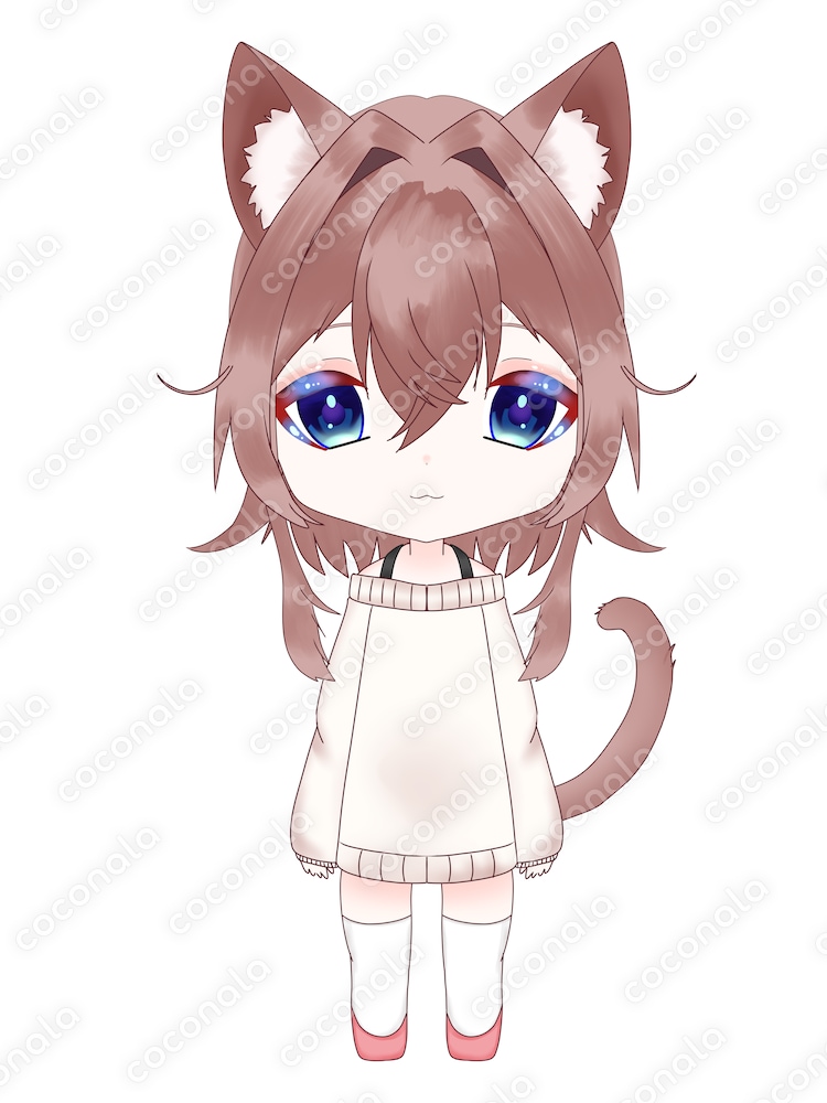 ケモミミの子　汎用パーツ分け済みPSDファイル