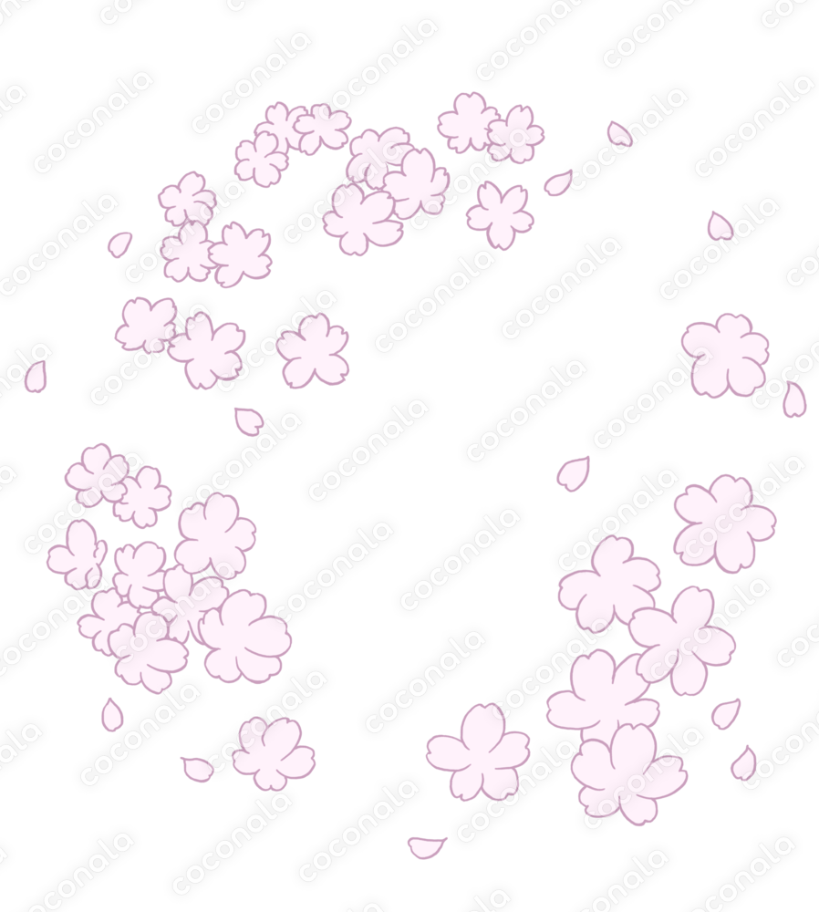 桜の丸フレームイラスト