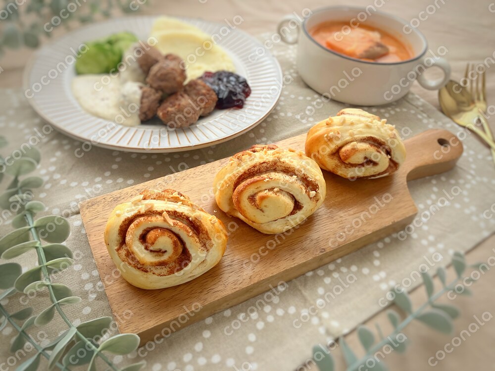 【動画付き🥯時短パンレシピ】北欧風シナモンロール