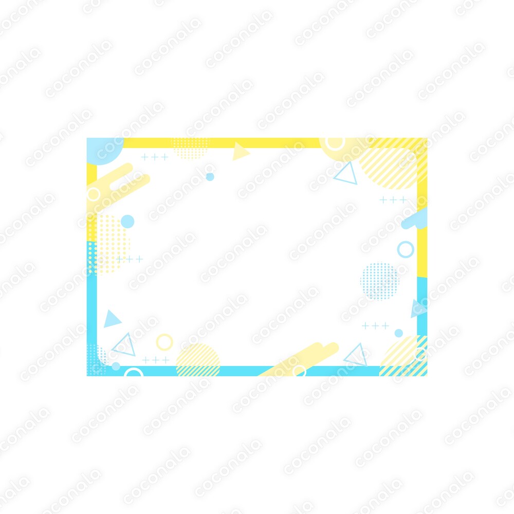 父の日　ポップ　幾何学　フレーム背景