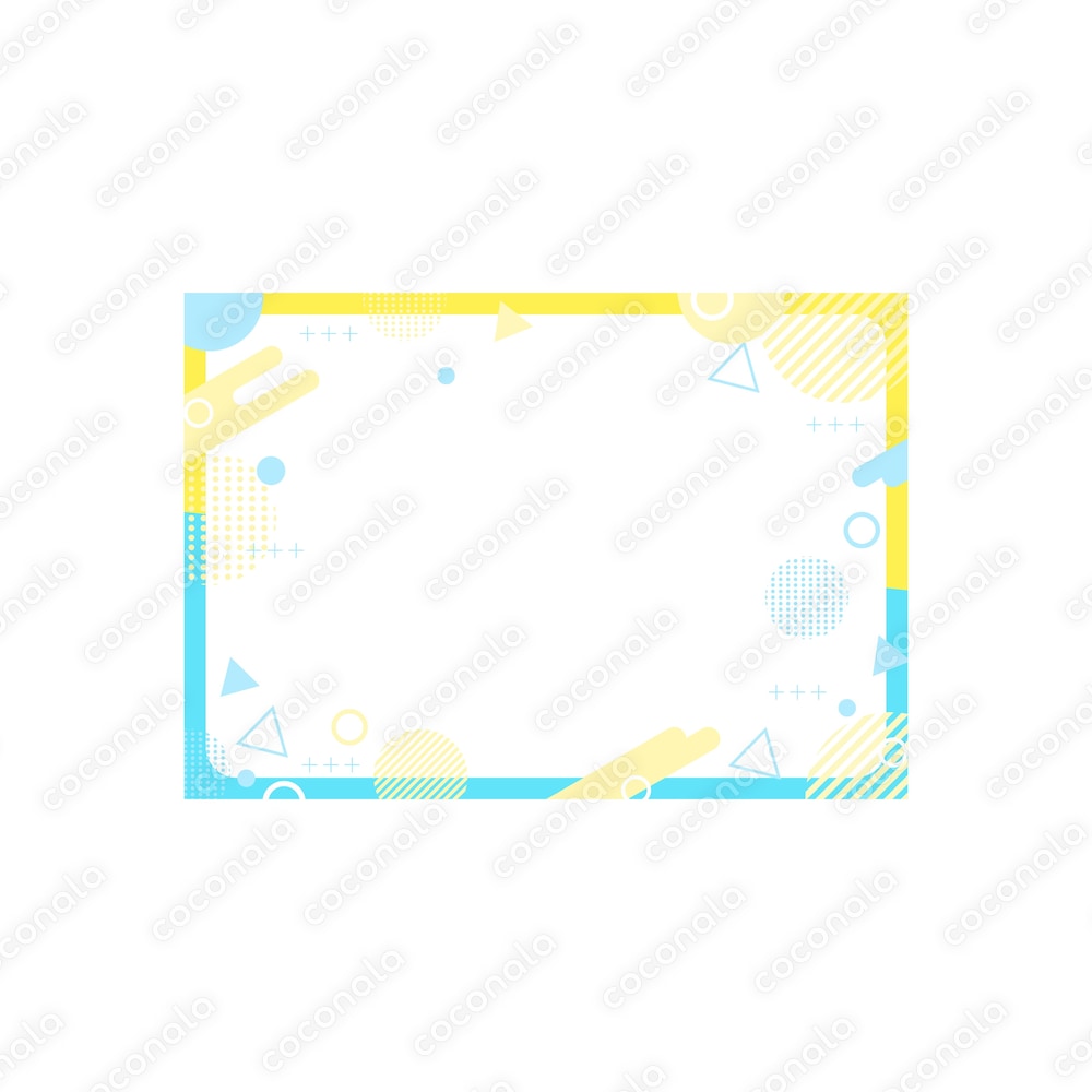 父の日　ポップ　幾何学　フレーム背景	