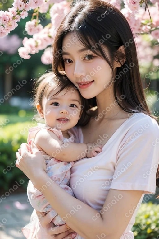 【商用OK】母子のやさしい写真素材｜白背景・自然光・安心感