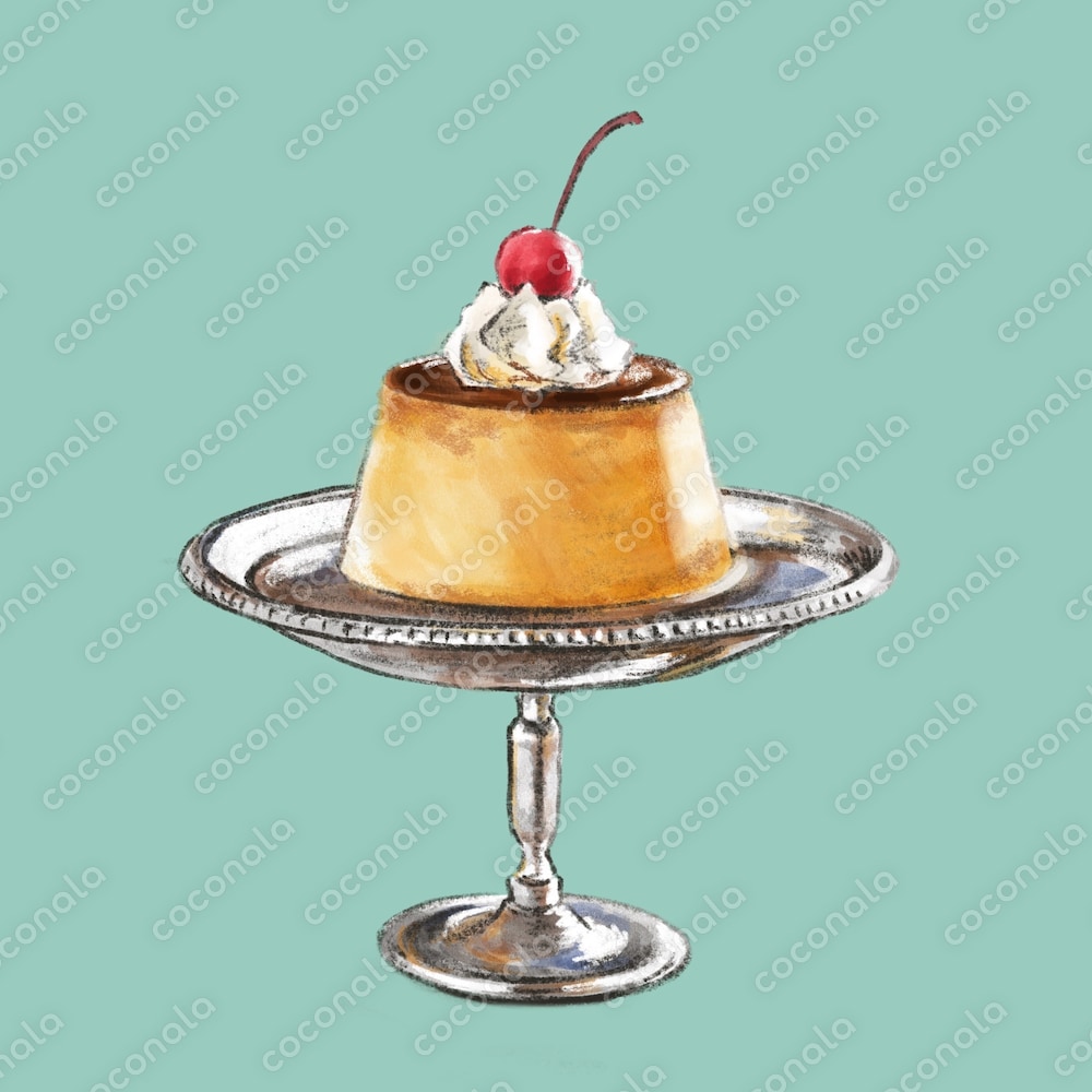 プリンのイラスト