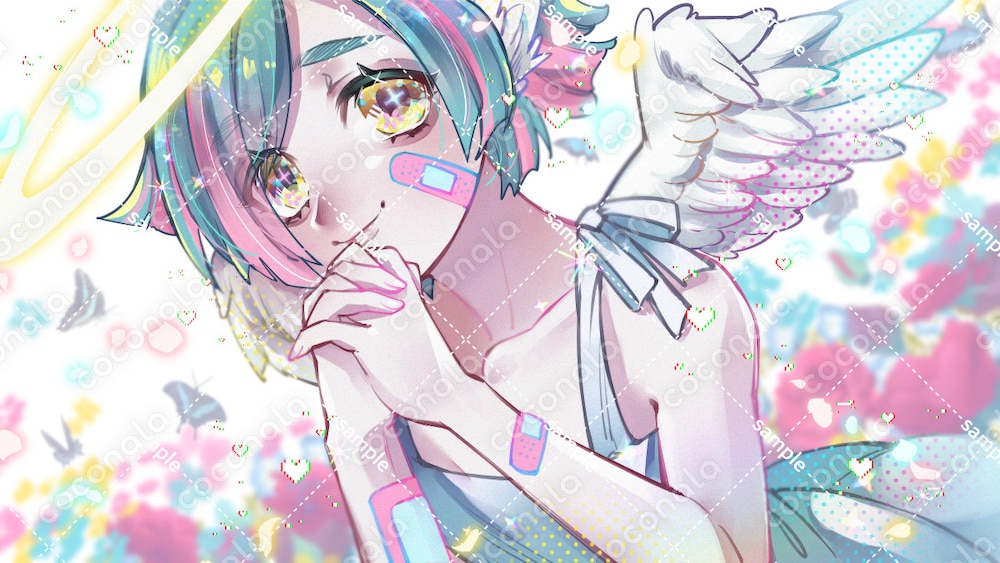 【一枚絵】パステルな天使*レイヤー分け済み